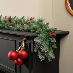 Everlands Frosted Windham Spruce Garland - 9ft | 9681193