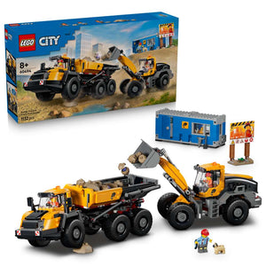 LEGO City Dump Truck & Front End Loader 60494 - shown with its product box. 1132 pieces. Ages 8+.