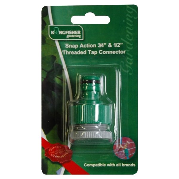 Kingfisher Garden Hose Threaded Tap Connector | 607SNCP