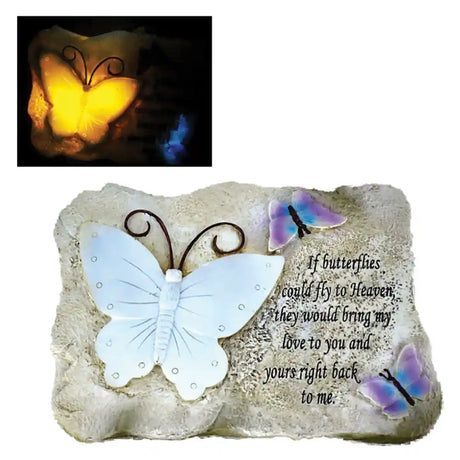 WGP Solar Stone with Verse and Light Up Butterfly | 6125