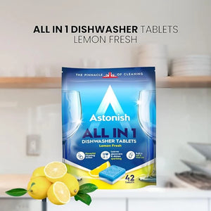 Astonish All in 1 Dishwasher Tabs Tablets Blue Pack of 42 | C2170