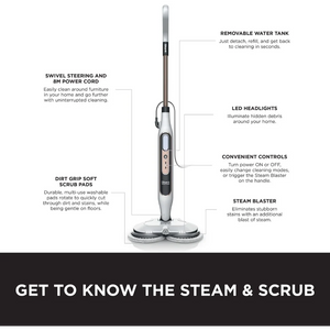 Shark Steam and Scrub Automatic Steam Mop with Steam Blaster | S8201UK
