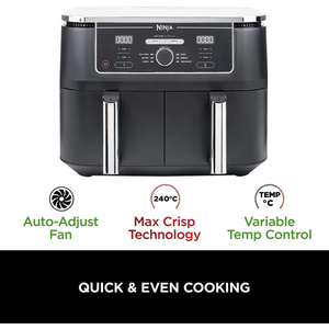 NINJA Foodi Max 6 in 1 Health Grill & Air Fryer - Grey | AG551UK