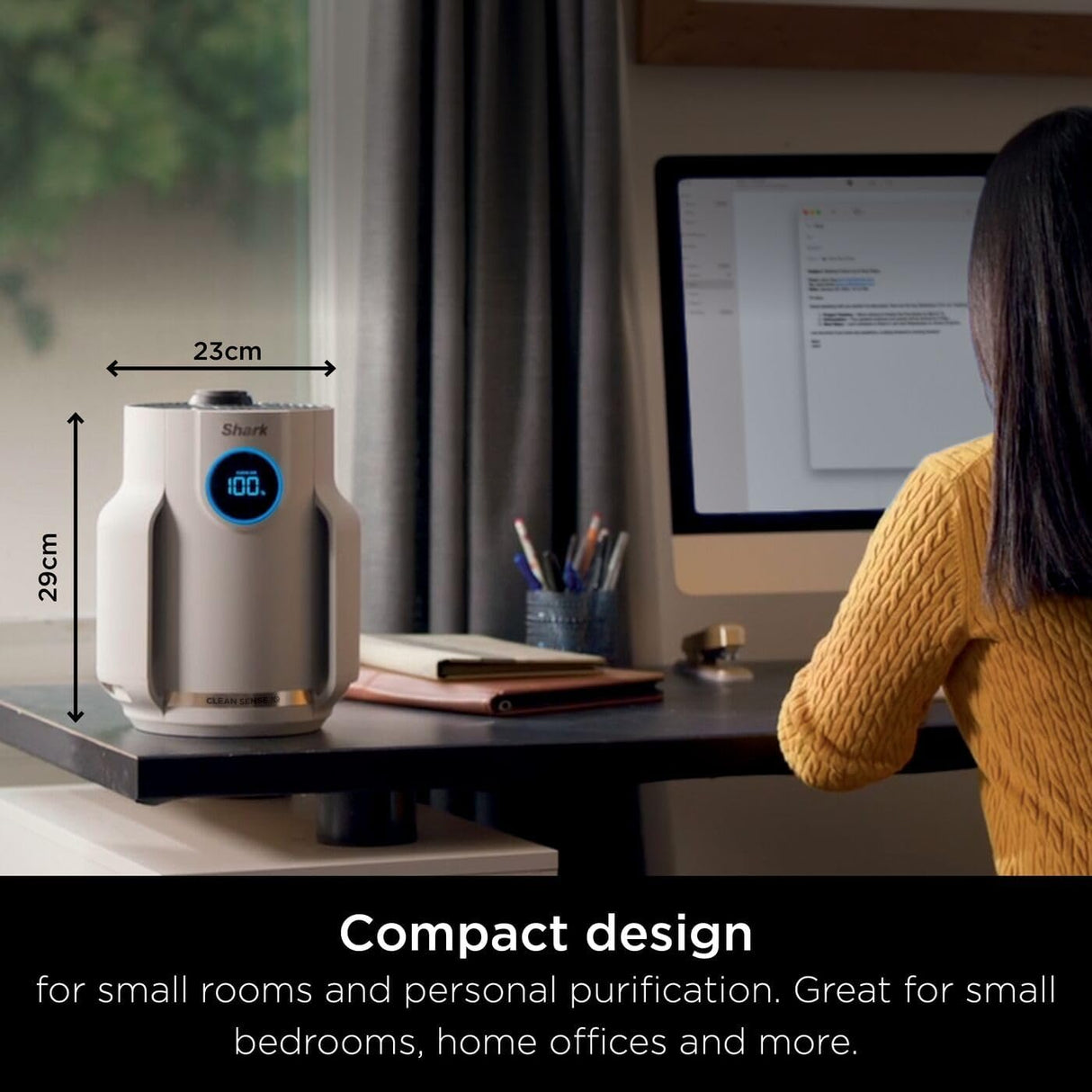 Shark NeverChange5 Air Purifier Compact Pro - White | HP072UK