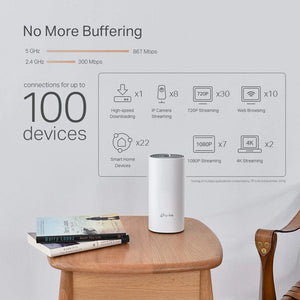 TP Link AC1200 + AV1000 Whole Home Hybrid Mesh Wi-Fi System - Pack of 3 - White | DECOP93PACK