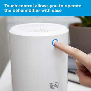 Black & Decker 900ml Portable Mini Dehumidifier - White | BXEH60001GB-B