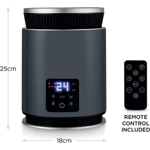 Black & Decker Smart Ceramic Heater 1.8kw - Black | BXSH37030GB