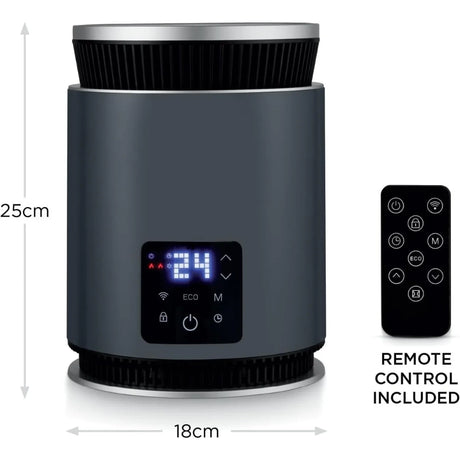 Black & Decker Smart Ceramic Heater 1.8kw - Black | BXSH37030GB