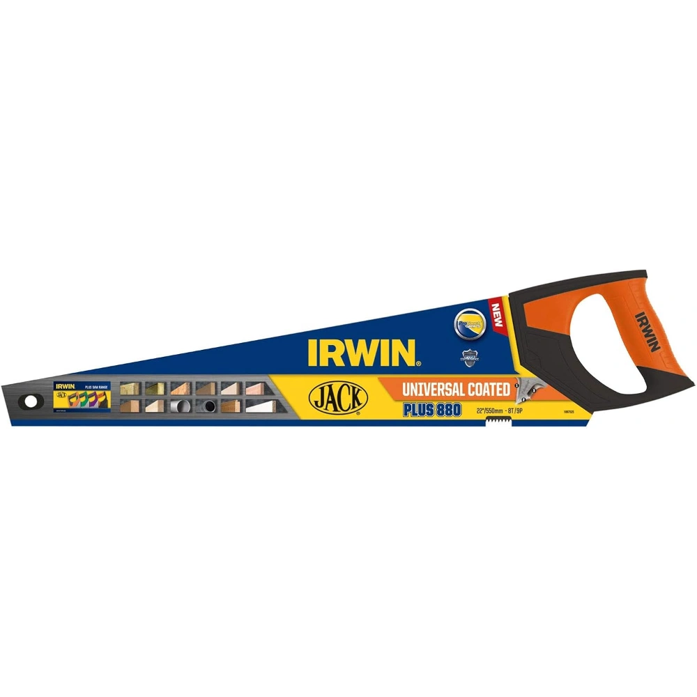 Irwin Jack 880 UN Universal Hand Saw 550mm (22in) Coated 8tpi | JAK880BUN22