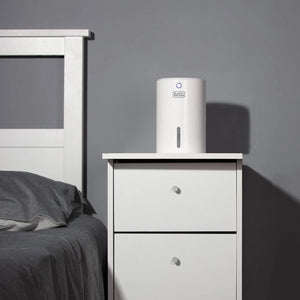 Black & Decker 900ml Portable Mini Dehumidifier - White | BXEH60001GB-B