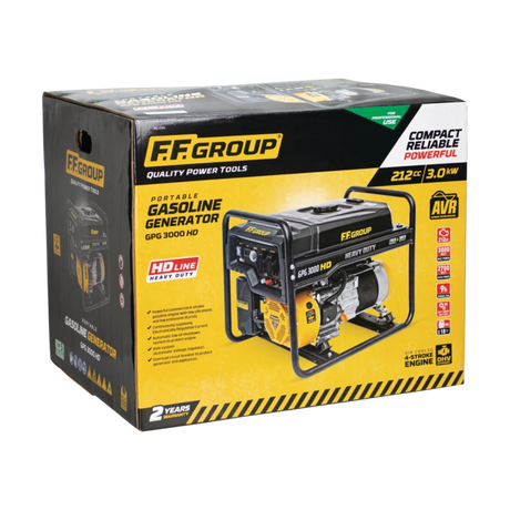FF Group Petrol Generator 3KVA 212CC GPG 3000 Heavy Duty | FF46096