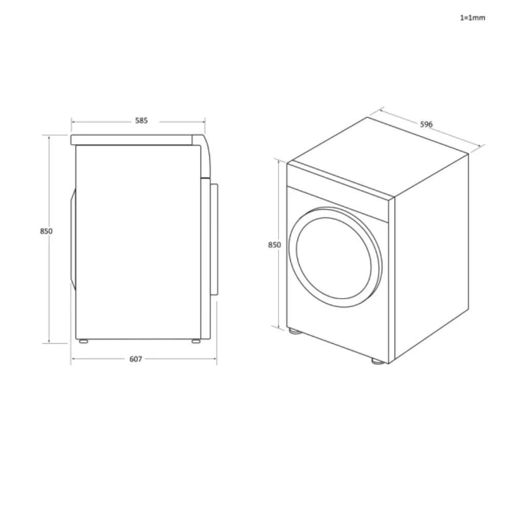 Candy Aqua Vision 10kg Condenser Tumble Dryer - White | CSOEC10DE-80