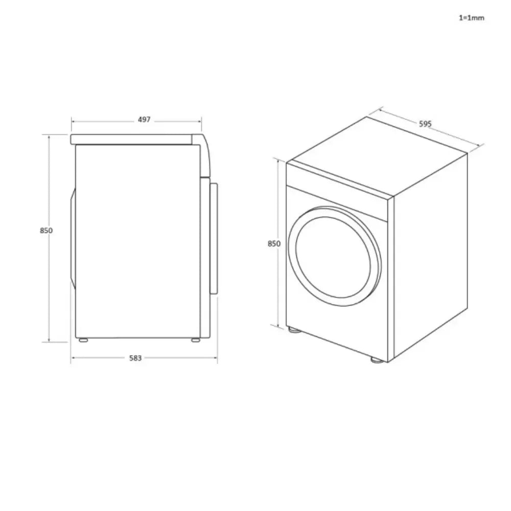 Haier 979 iPro Plus Series 7 10KG 1400 Spin Washing Machine - White | HW100G-B14979UUK