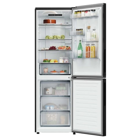 Hoover H-Combi 185cm 60/40 Frost Free Fridge Freezer - Black | HONCQ2T618EBK