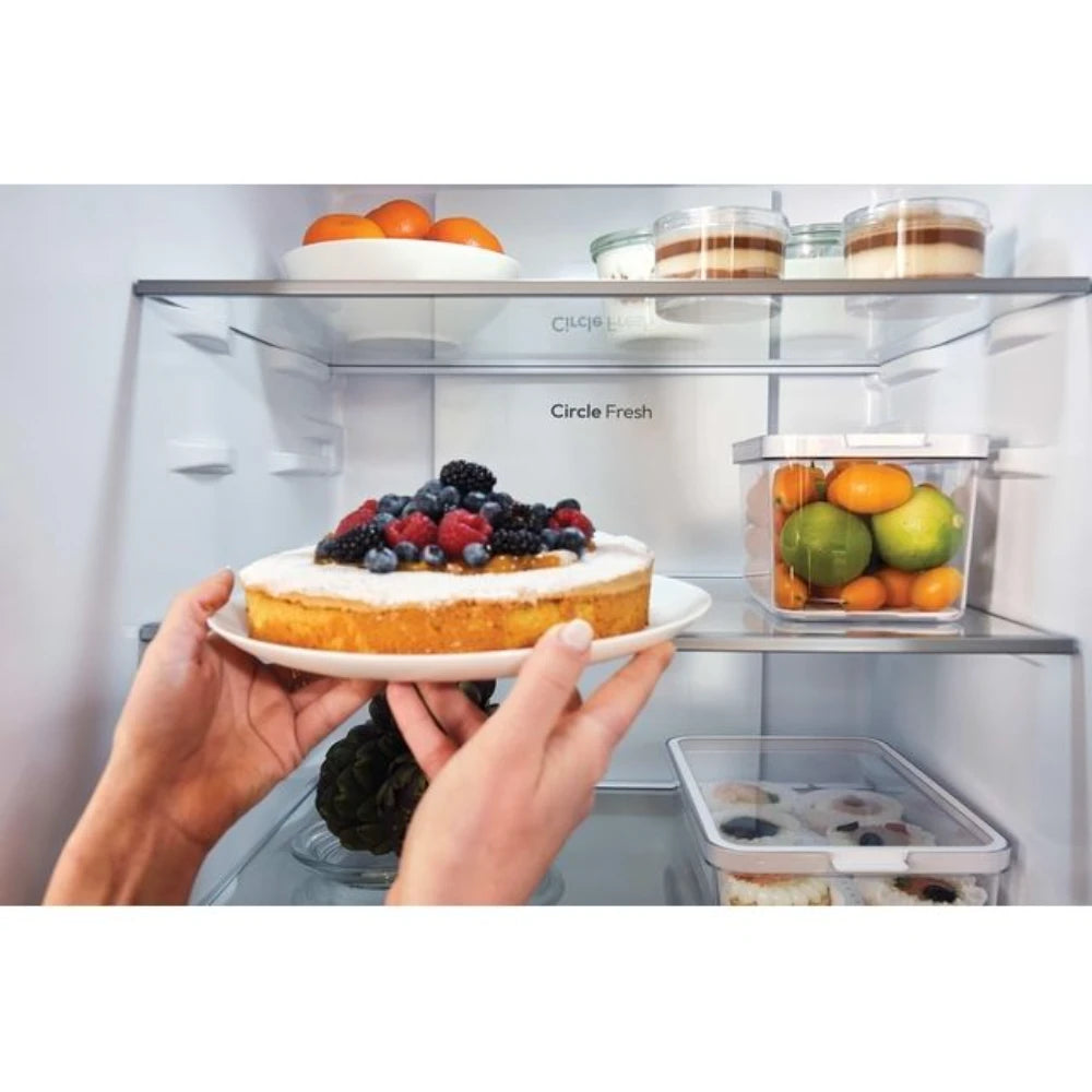 Hoover H-Combi 185cm 60/40 Frost Free Fridge Freezer - Black | HONCQ2T618EBK