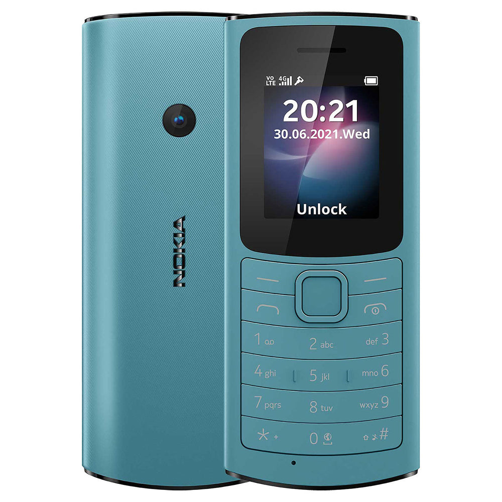 Nokia 110 4G 48MB Sim Free Mobile Phone - Blue | 1GF018MPE1L02