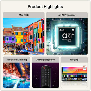 LG MRGB88 65 Inch Mini RGB Evo AI 4K Ultra HD Smart TV (2026)