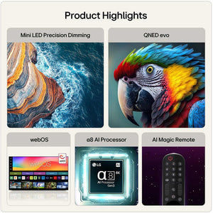 LG QNED86 65 Inch Mini LED Evo AI 4K Ultra HD Smart TV (2026)