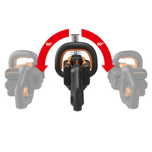 WORX Power Share Cordless Hedge Cutter Trimmer - 60cm - 2 x 20V Batteries Included | WG284E