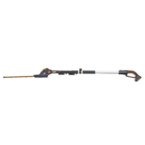 Worx Powershare 20V Cordless Pole Hedge Trimmer 45cm with 2.0ah Battery | WG252E