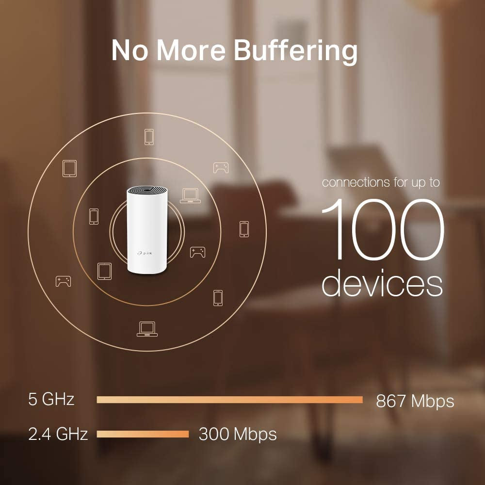 TP-Link Deco M4 AC1200 Mesh Whole Home WiFi System - Triple Pack | DECOM4KIT
