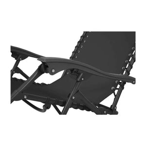 Zero Gravity Recliner Relaxer Chair - Black (Sun Lounger) | 48973