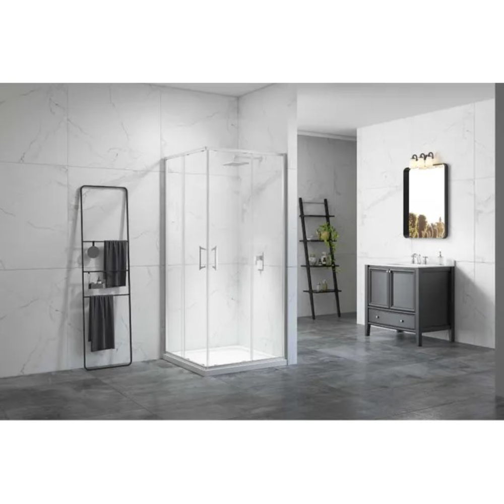 Merlyn 6 Series Sleek Corner Entry Shower Enclosure | Chrome | 800mm & 900mm