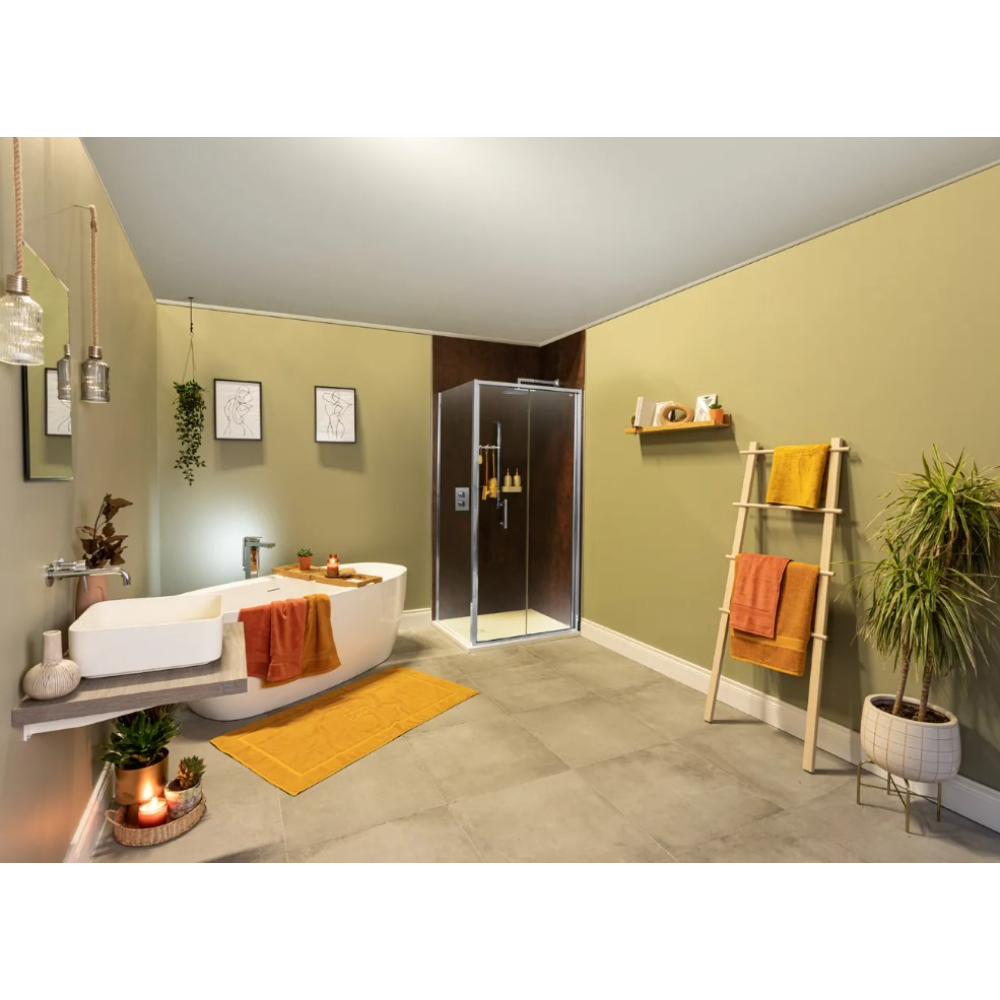 Merlyn 6 Series Bifold Shower Door | Chrome, Matt Black, Brushed Brass, Brushed Nickel | 760mm to 1000mm