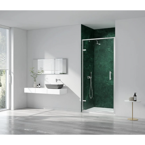 Merlyn 6 Series Sleek Hinge Door | Chrome. Matt Black, Brushed Brass, Brushed Gunmetal, Brushed Nickel | 760mm to 1000mm