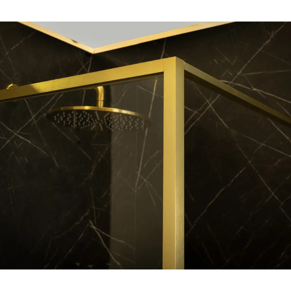 Merlyn 6 Series Sleek Hinge Door | Chrome. Matt Black, Brushed Brass, Brushed Gunmetal, Brushed Nickel | 760mm to 1000mm