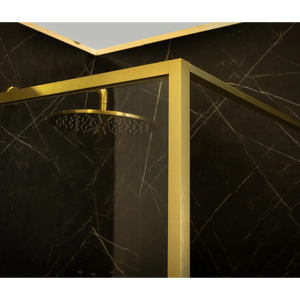 Merlyn 6 Series Sleek Hinge Door | Chrome. Matt Black, Brushed Brass, Brushed Gunmetal, Brushed Nickel | 760mm to 1000mm