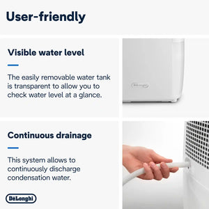 DeLonghi Compact AriaDry Dehumidifier 12 Litre | DEX212F