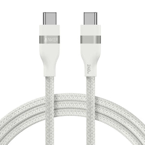 Anker USB C to USB C Charging Cable Braided 240W - White | A82E2H21