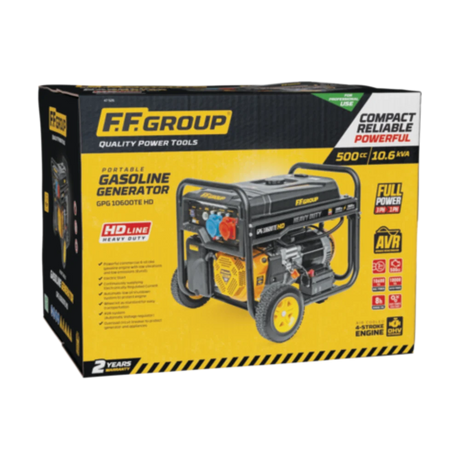FF Group Petrol Generator GPG 10600TE 10.6 KVA Heavy Duty with Electric Start