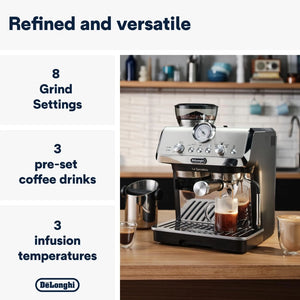 Delonghi La Specialista Arte Manual Bean to Cup Coffee Machine - Black | EC9155.MB