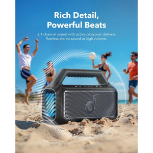 Soundcore Boom 2 Portable Wireless Bluetooth Speaker for Bass - Black | A3148G11