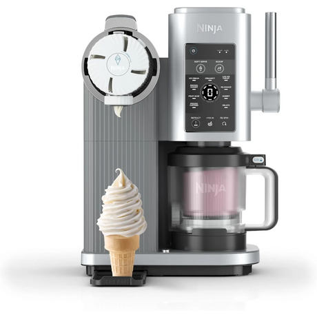 Ninja Swirl by CREAMi 13 in 1 Soft Serve and Ice Cream Maker - Platinum Silver | NC701UK