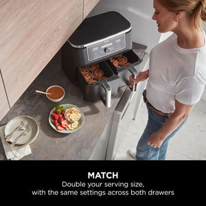 NINJA Foodi Max 6 in 1 Health Grill & Air Fryer - Grey | AG551UK