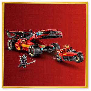 LEGO Ninjago X-1 Ninja Charger 15th Anniversary 71867 - close-up detail of the finished build. 691 pieces. Ages 14+.