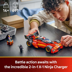LEGO Ninjago X-1 Ninja Charger 15th Anniversary 71867 - captioned product view. 691 pieces. Ages 14+.