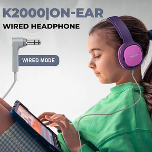 Philips Over Ear Kids Headphones Wired - Pink / Purple | SHK2000PK/00