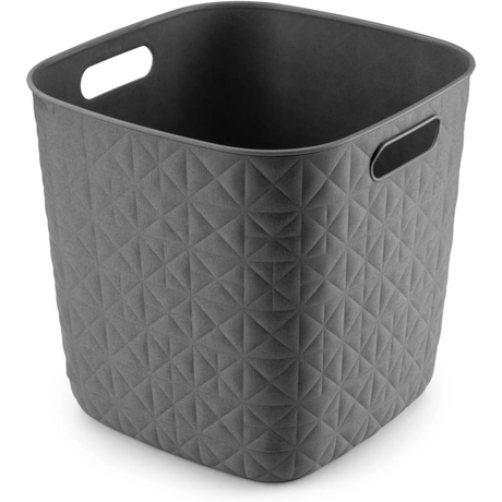 Curver Softex Cube 15 Litre Storage Box - Dark Grey | CUR260063