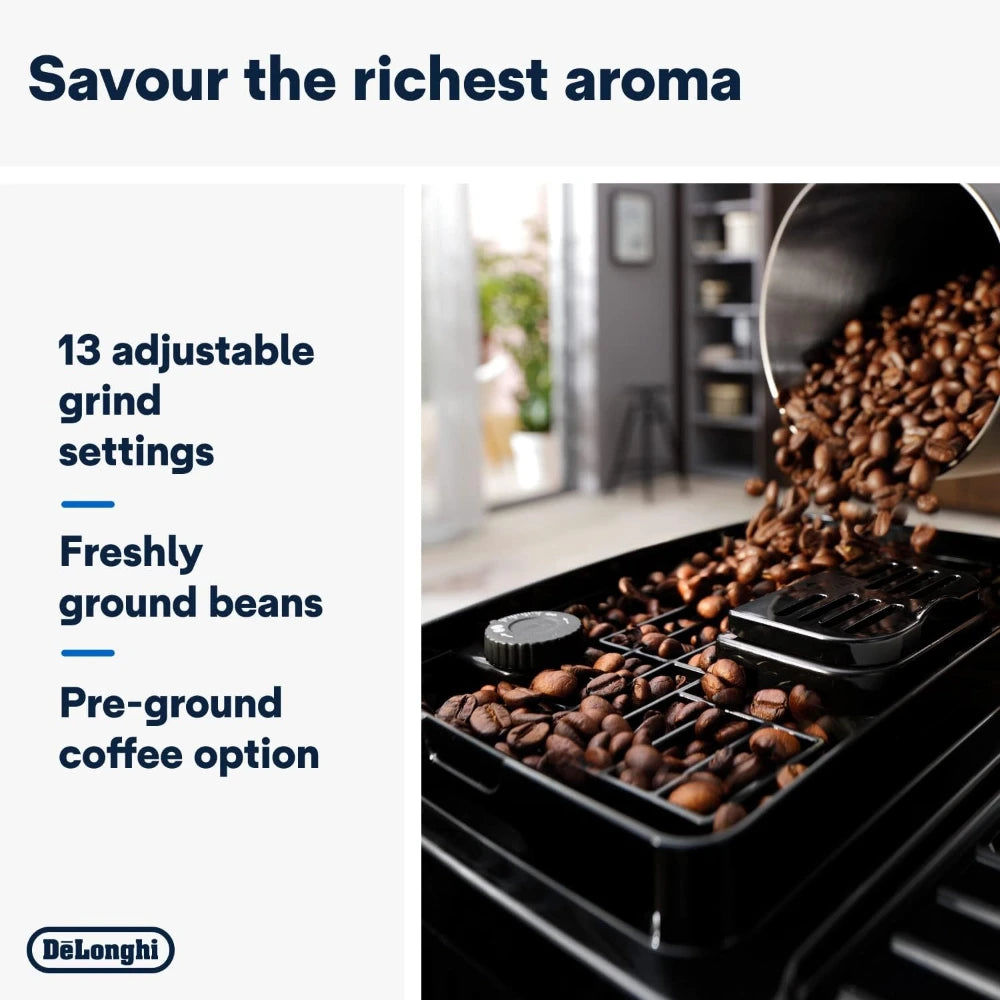 DeLonghi Magnifica Start 1.8 Litre Automatic Coffee Machine - Grey / Black | ECAM220.22.GB