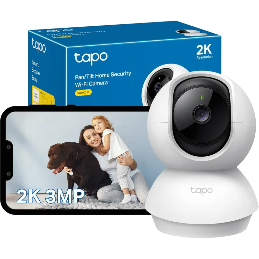 TP-Link Pan/Tilt Home Security Indoor WiFi Camera | TAPOC210