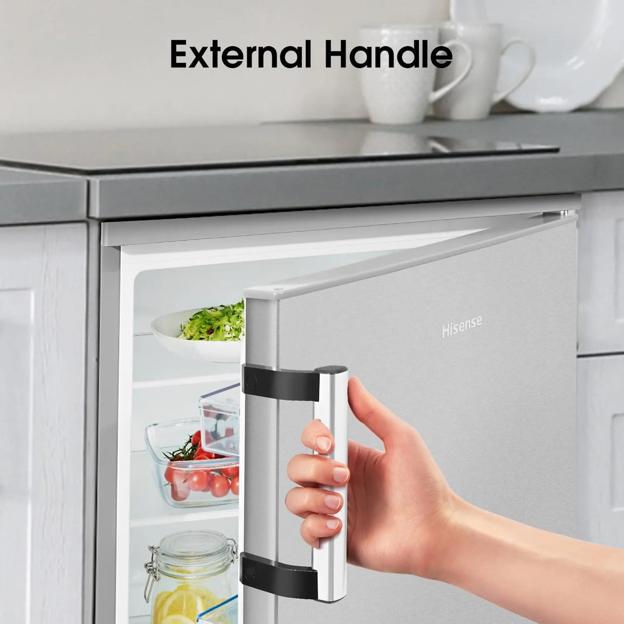 Hisense 56cm Undercounter Larder Fridge - Stainless Steel | RL170D4BCE