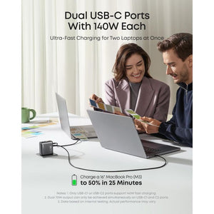 Anker Laptop Charger 140w 4 Port PD3.1 with USB C Cable - Black | A2697KZ1