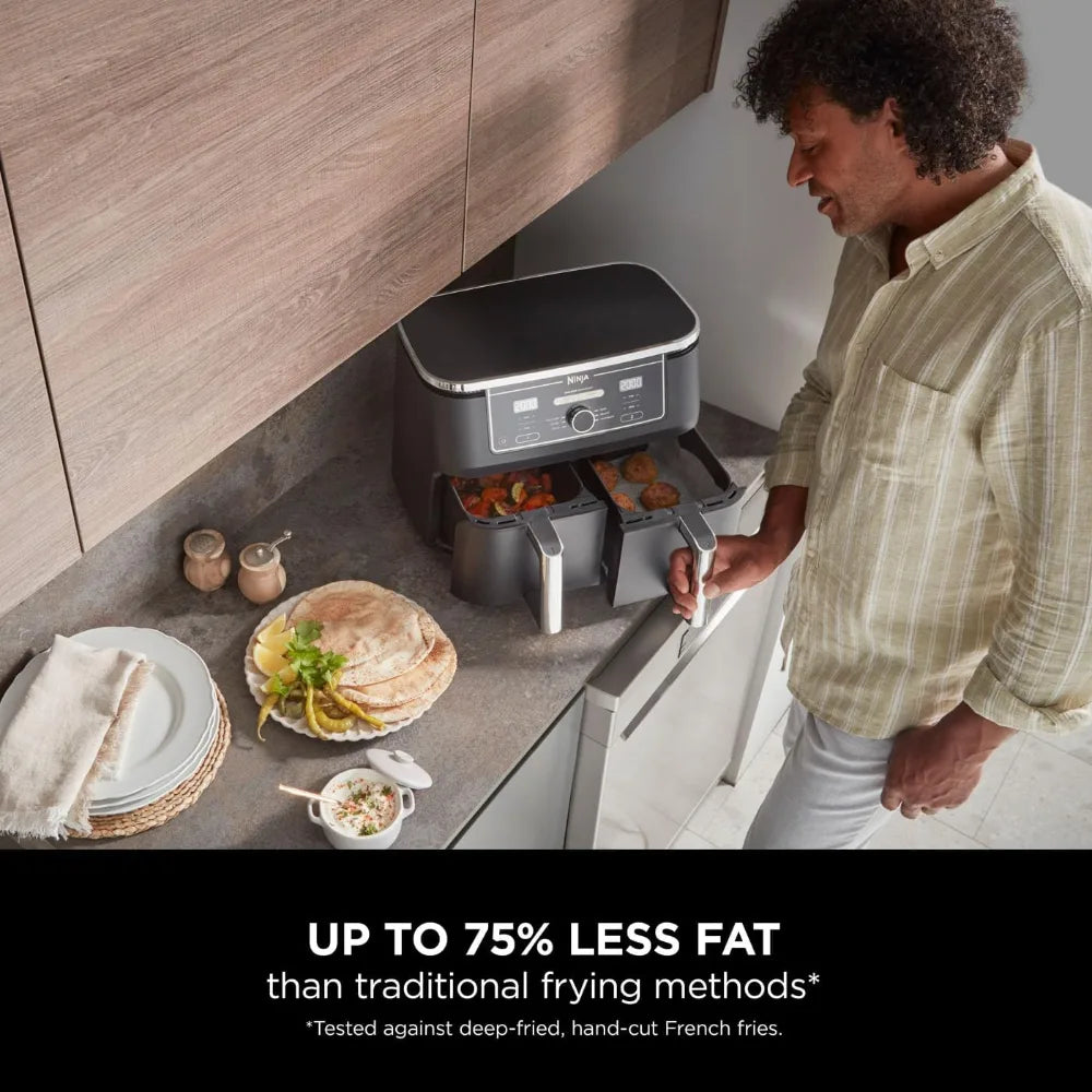 NINJA Foodi Max 6 in 1 Health Grill & Air Fryer - Grey | AG551UK
