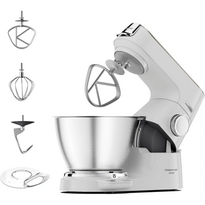 Kenwood Titanium Chef Baker Stand Mixer 1200W - White | KVC65.001WH