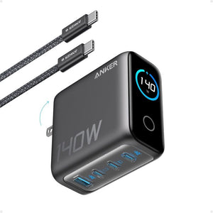 Anker Laptop Charger 140w 4 Port PD3.1 with USB C Cable - Black | A2697KZ1