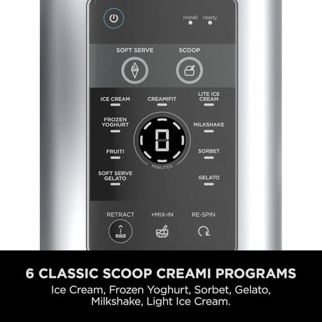Ninja Swirl by CREAMi 13 in 1 Soft Serve and Ice Cream Maker - Platinum Silver | NC701UK